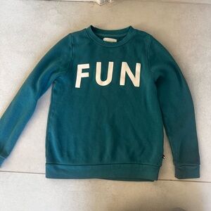 Sol Angeles Teal Fleece-Lined Sweatshirt